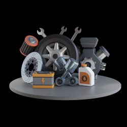 Dubai, UAE - October, 2018. Dubai skyline and downtown skyscrapers on sunset. Modern architecture with highrise buildings on world famous metropolis in United Arab Emirates